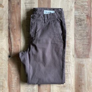 Bonobos washed chinos in brown 31/30